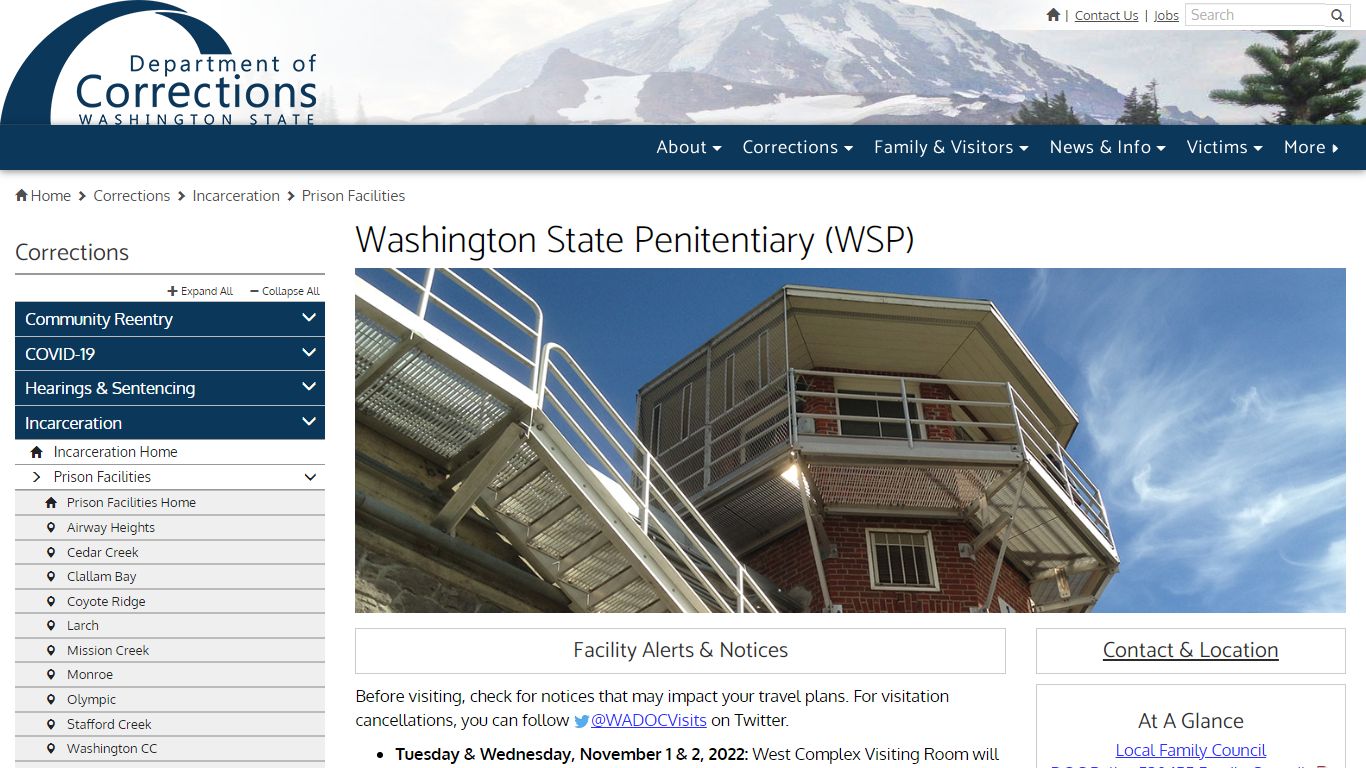 Washington State Penitentiary (WSP) | Washington State Department of ...